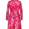 Elle 2026 Lexi Minetree Pink Butterfly Print Coat Back