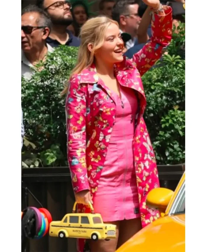 Elle 2026 Lexi Minetree Pink Butterfly Print Coat