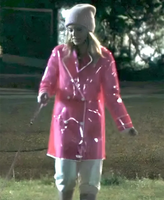 Elle 2026 Lexi Minetree Pink Transparent Rain Coat For Sale