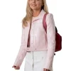 Lexi Minetree Elle Cropped Light Pink Jacket