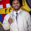 FC Barcelona Karim Adeyemi Cream Jacket