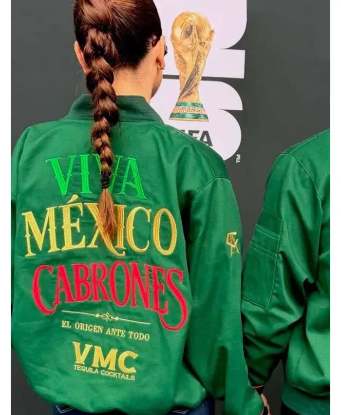 FIFA 2026 Fernanda Gómez Mexico Green Bomber Jacket Back