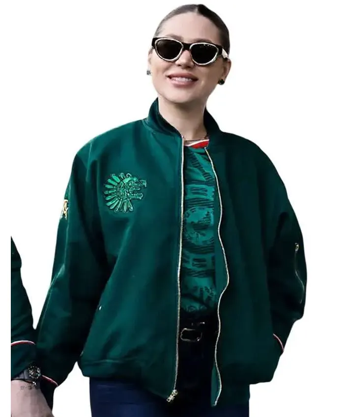 FIFA 2026 Fernanda Gómez Mexico Green Bomber Jacket For Sale