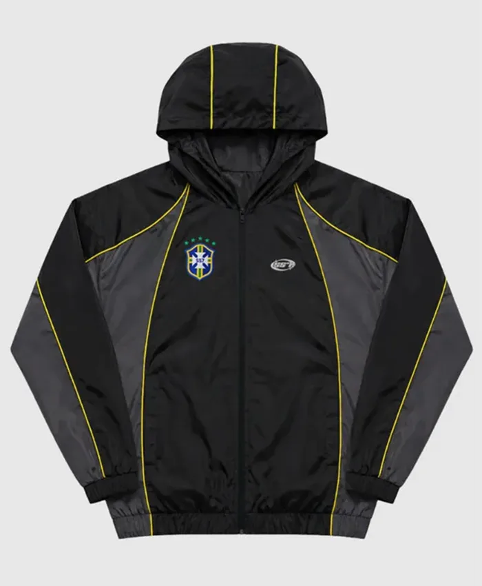 FIFA 2026 Team Brazil Windbreaker Jacket Black