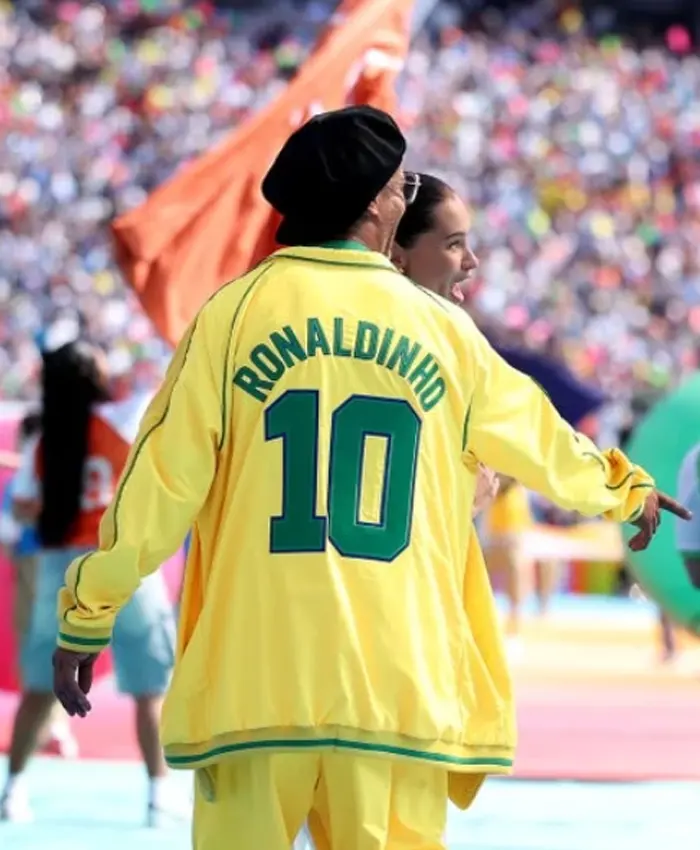 FIFA World Cup 2026 Halftime Show Ronaldinho Yellow Jacket Back