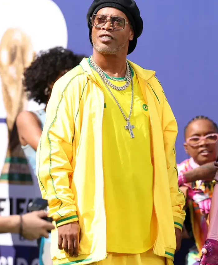 FIFA World Cup 2026 Halftime Show Ronaldinho Yellow Jacket Front