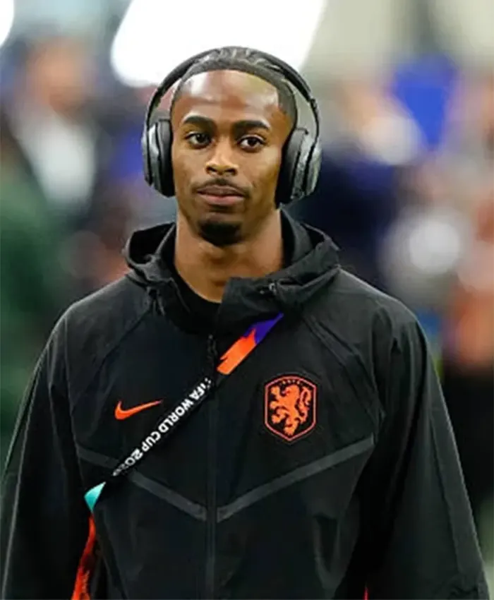 FIFA World Cup 2026 Netherlands Tech Black Fleece Jacket For Sale