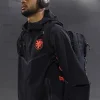FIFA World Cup 2026 Netherlands Tech Black Fleece Jacket Side