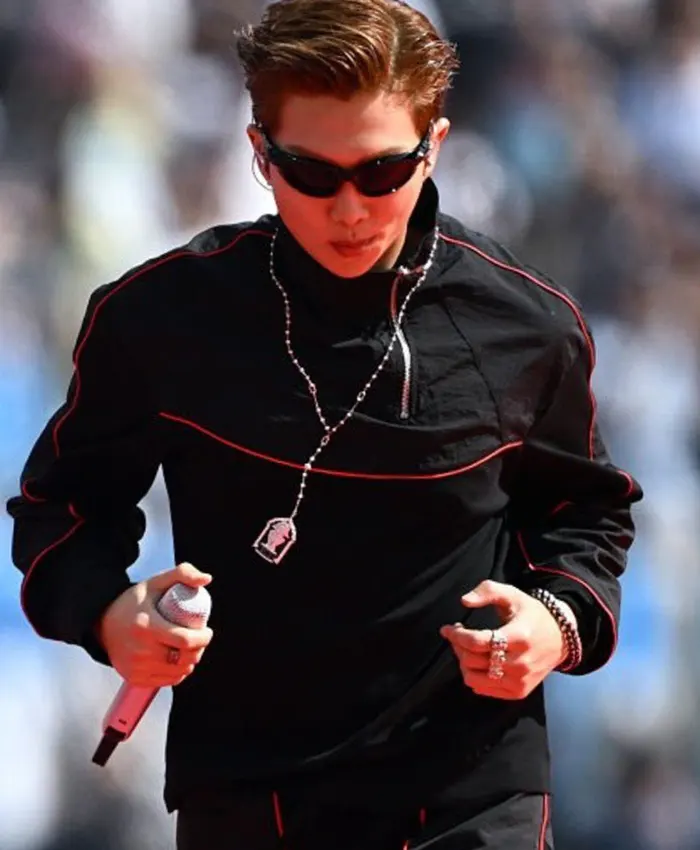 FIFA World Cup Final Halftime Show Kim Nam-joon Black Tracksuit - Image 2