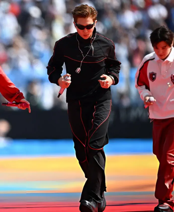 FIFA World Cup Final Halftime Show Kim Nam-joon Black Tracksuit