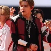 FIFA World Cup Final Halftime Show Kim Taehyung Leather Jacket Front
