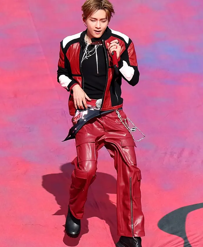 FIFA World Cup Final Halftime Show Kim Taehyung Leather Jacket