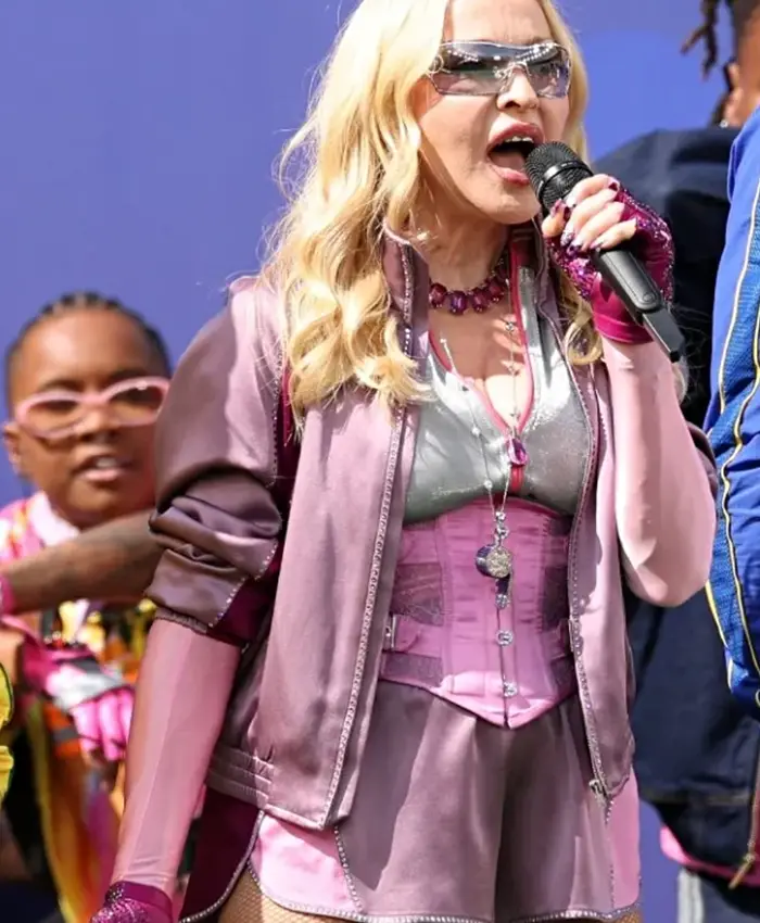 FIFA World Cup Final Halftime Show Madonna Purple Jacket For Sale