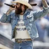 FIFA World Cup Halftime Show Post Malone Denim Jacket Front