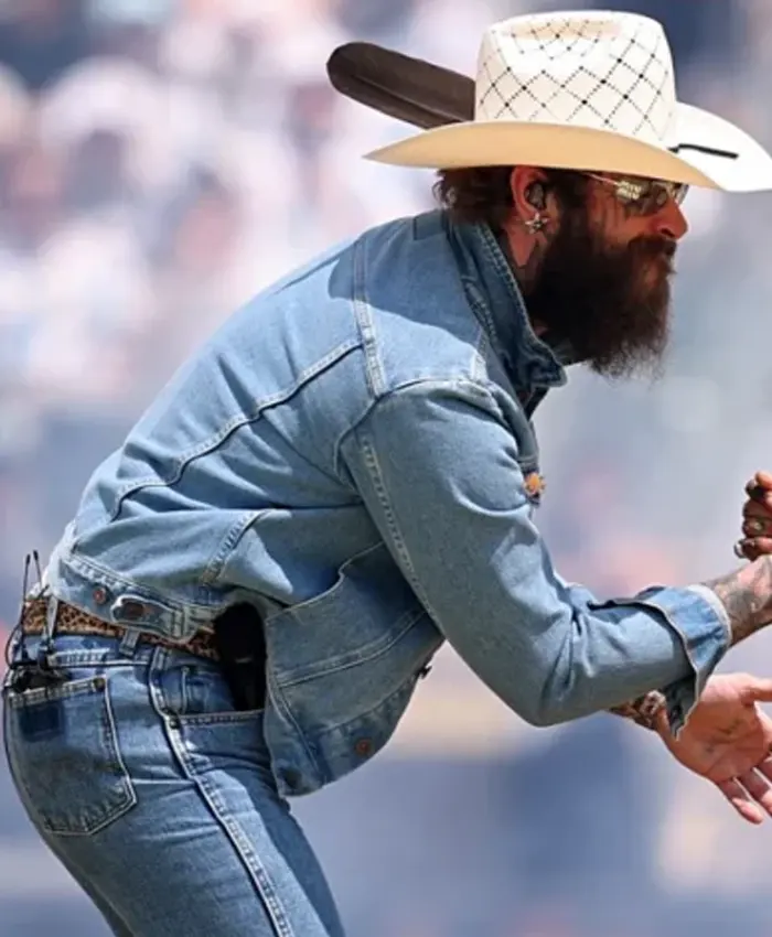FIFA World Cup Halftime Show Post Malone Denim Jacket Shop now