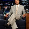 Fabien Frankel The Tonight Show Starting Jimmy Fallon 2026 Grey Double Breasted Suit