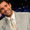 Fabien Frankel The Tonight Show Starting Jimmy Fallon 2026 Grey Double Breasted Suit Front