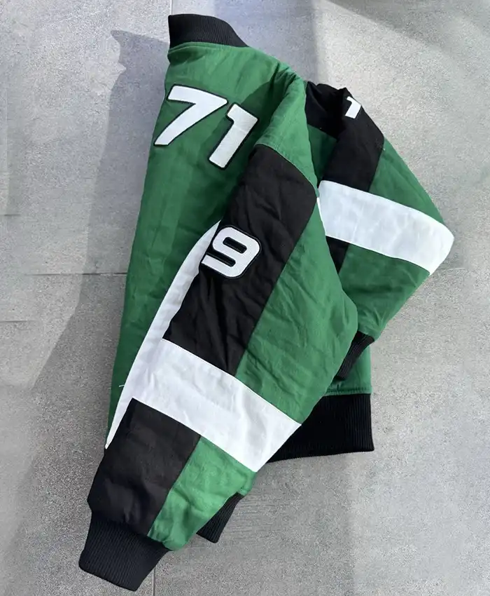 Fanatics Fest NYC 2026 Starbucks Varsity Jacket Side View