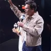 Fanatics Fest NYC 2026 Tom Brady Suede Jacket Side