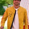 Ferran Torres Under Armour x 424 Leather Jacket Front