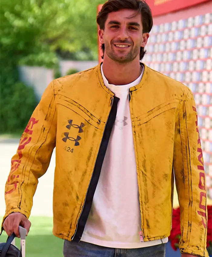 Ferran Torres Under Armour x 424 Leather Jacket Front