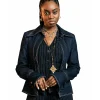 Fightland 2026 Anita Joy Uwajeh Blue Denim Jacket For Sale