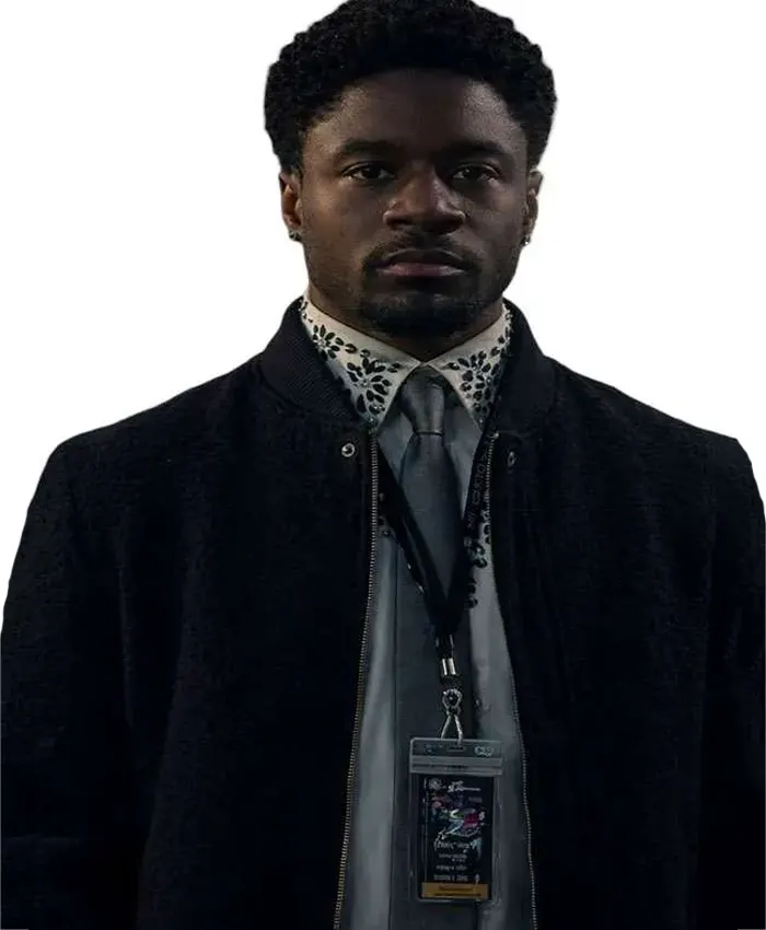 Fightland Charles Babalola Black Bomber Jacket For Sale