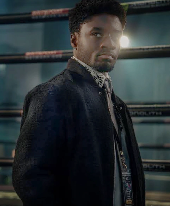 Fightland Charles Babalola Black Bomber Jacket