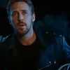 Ghost Rider Movie Ryan Gosling Black Leather Biker Jacket Close View