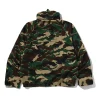 Glitch Woodland Camo Short Snowboard Hooded Jacket Back