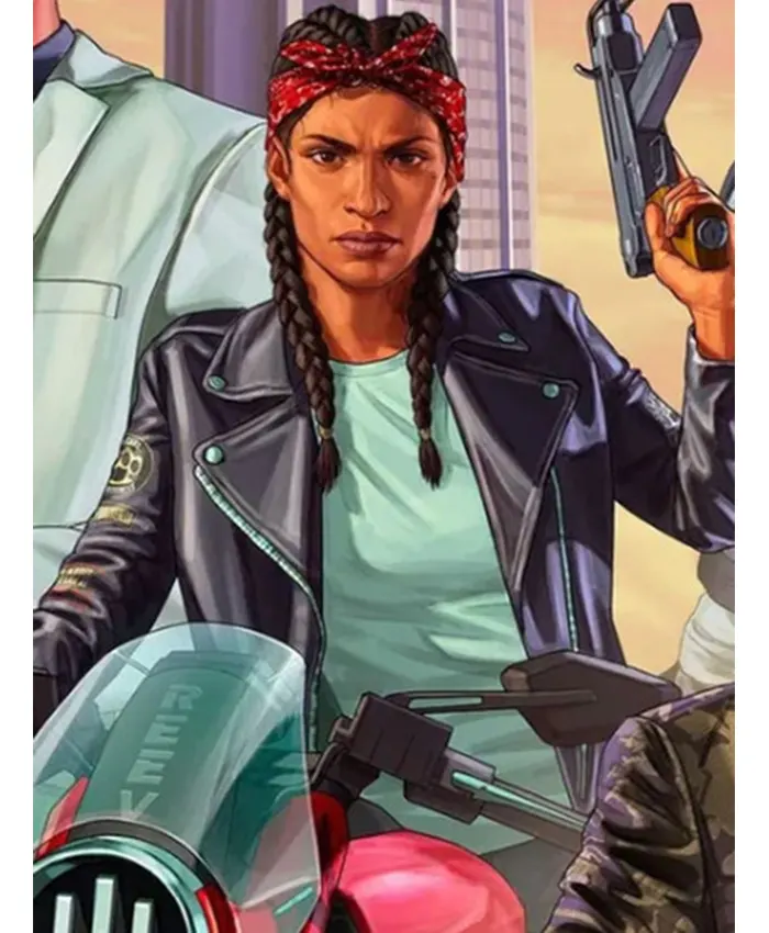 Grand Theft Auto VI Female Protagonist Black Biker Jacket