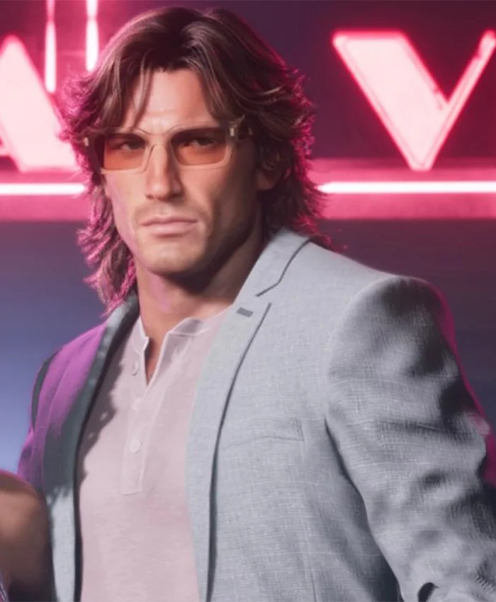 Grand Theft Auto VI Jason Blue Grey Blazer Front