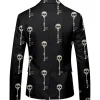 Halloween 3D Printed Skull and Bone Blazer For Sale