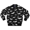 Halloween Bats Black Bomber Jacket
