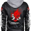 Halloween CP 2077 SM Devil Black Bomber Jacket Back