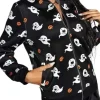 Halloween Ghost Black Bomber Jacket