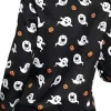 Halloween Ghost Black Bomber Jacket Back