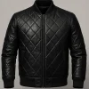Halloween Gothic Scorpion Leather Bomber Jacket Front