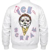 Halloween Ice Scream Satin Varsity Jacket Back