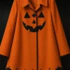 Halloween Nia Vardalos Pumpkin Coat