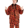 Halloween Party Pumpkin Print Costume Suit