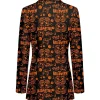Halloween Pumpkin Women's Work Office Suit Back