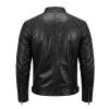 Halloween Punisher Skull Leather Biker Jacket Back