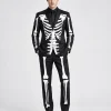 Black and White Skeleton Costume Suit for Halloween