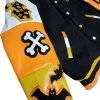 Halloween Spooky Boo Embroidered Patches Varsity Jacket For Sale