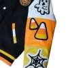 Halloween Spooky Boo Embroidered Patches Varsity Jacket Shop now