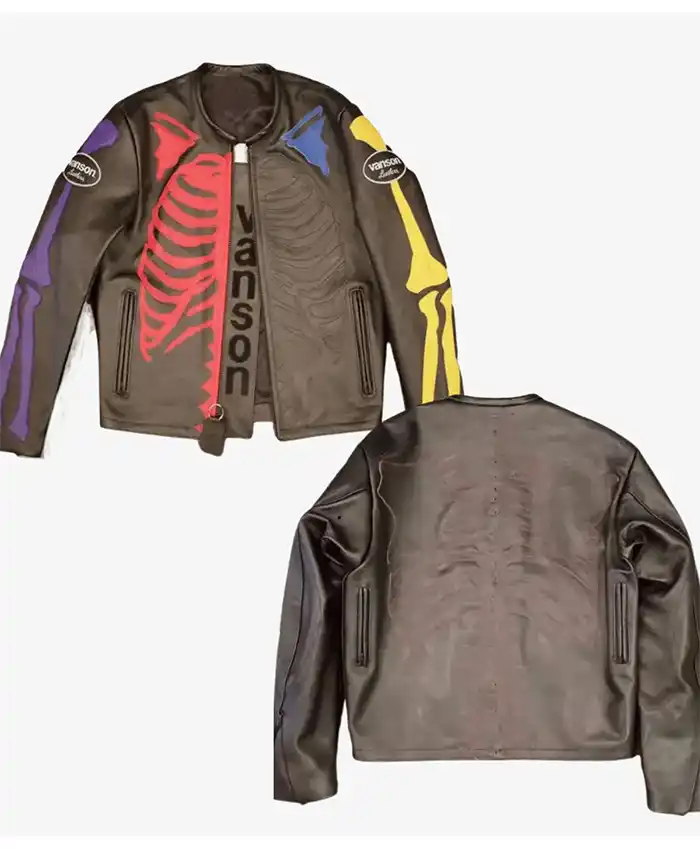 Halloween Vanson x Askan Bone Moto Leather Jacket