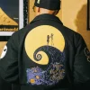 Halloween x The Nightmare Before Christmas Varsity Jacket For Sale