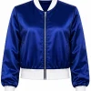 Hayes Warner TV Series The Shards 2026 Debbie Schaffer Blue Satin Bomber Jacket