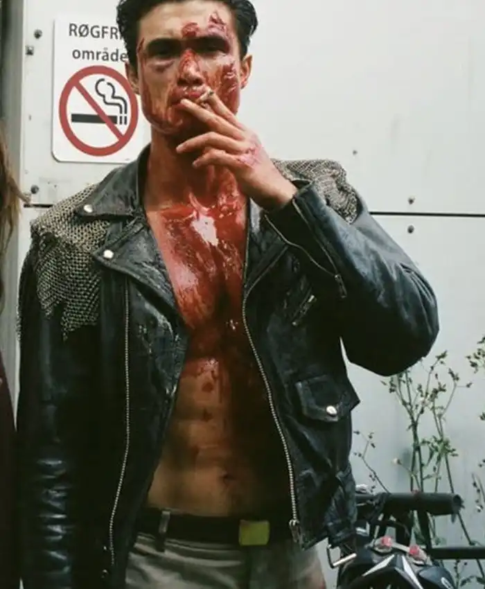 Her Private Hell 2026 Charles Melton Leather Jacket